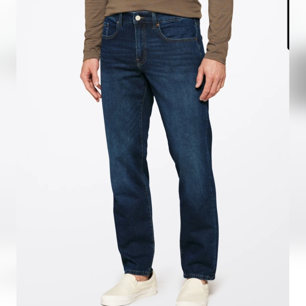 Warp + Weft Blue Tortoise ORD Chicago Straight Jeans